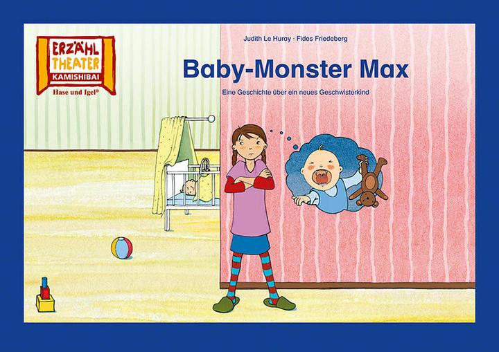 Actual product image Kamishibai: Baby-Monster Max (German, Judith Le Huray, Fides Friedeberg, 2022)