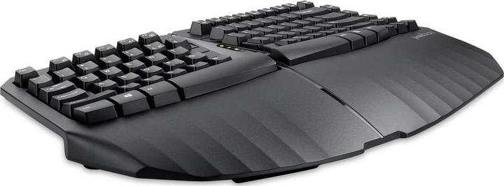 Actual product image Perixx PERIBOARD-613 DE B, Wireless compact ergonomic keyboard, black (DE, Wireless)