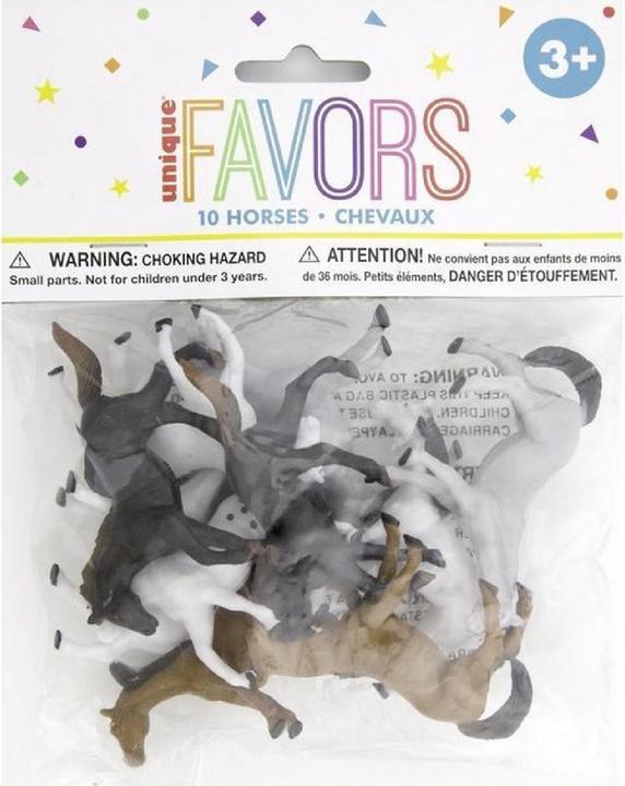Immagine prodotto Unique Cavalli di plastica (10 pezzi)