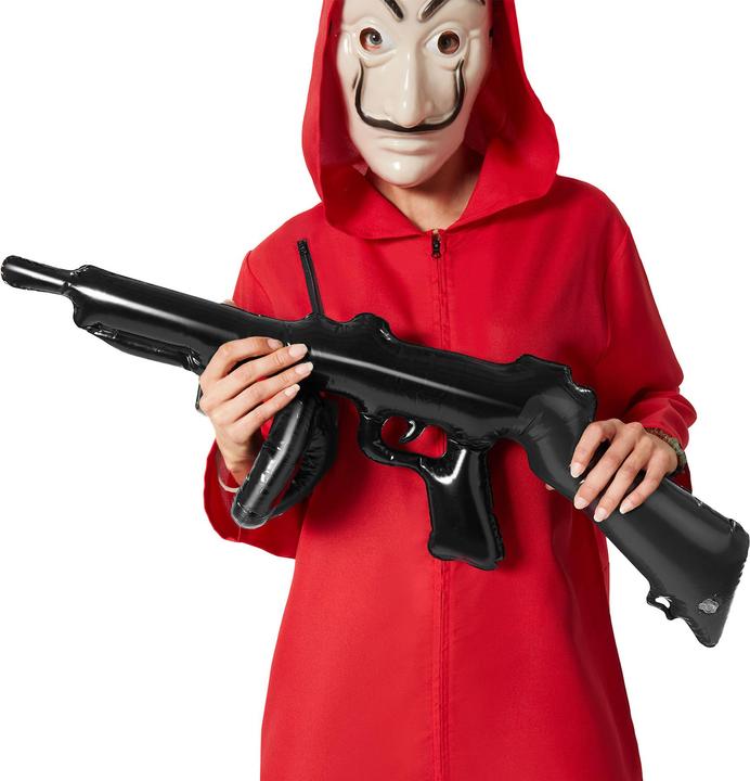Actual product image tectake Unisex Fancy Dress Costume - Masked Bank Robber (S)