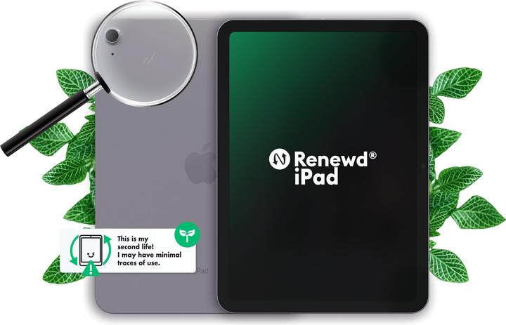 Image du produit Renewd iPad 5 WiFi + 4G (4G, 9.70", 32 Go, Argent, A / Comme neuf)