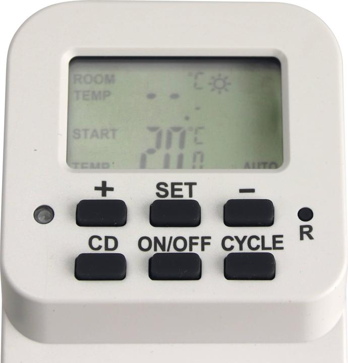 Actual product image Dayhome Socket thermostat TGE-32B, white