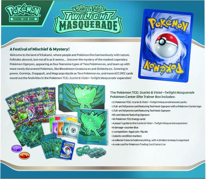 Immagine prodotto Pokémon Twilight Masquerade (Inglese, Elite / Top Trainer Box)