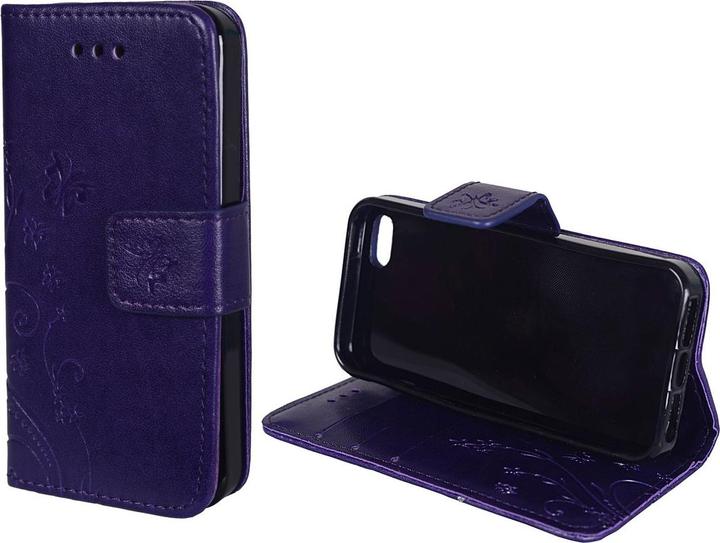 Produktbild König Design Schutz Handy Hülle für Apple iPhone 5 / 5s / SE Case Cover Tasche Wallet Etui (Apple iPhone 5)