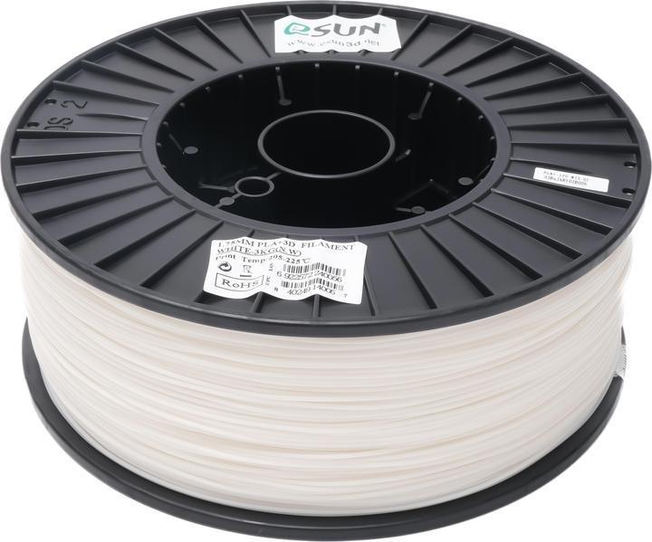 Produktbild eSUN PLA+ Filament 1.75mm Weiss 3Kg (PLA+, 1.75 mm, 3000 g, Weiss)