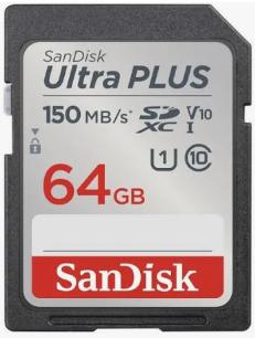Produktbild SanDisk Ultra Plus uSD 64GB (64 GB, microSDXC)