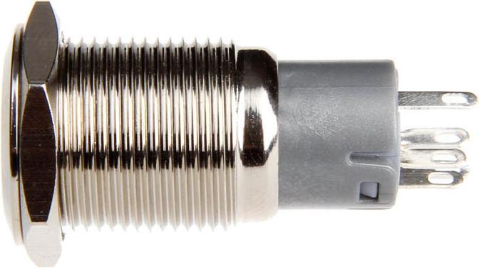 Actual product image DimasTech Switch/button 16mm - Silverline - orange