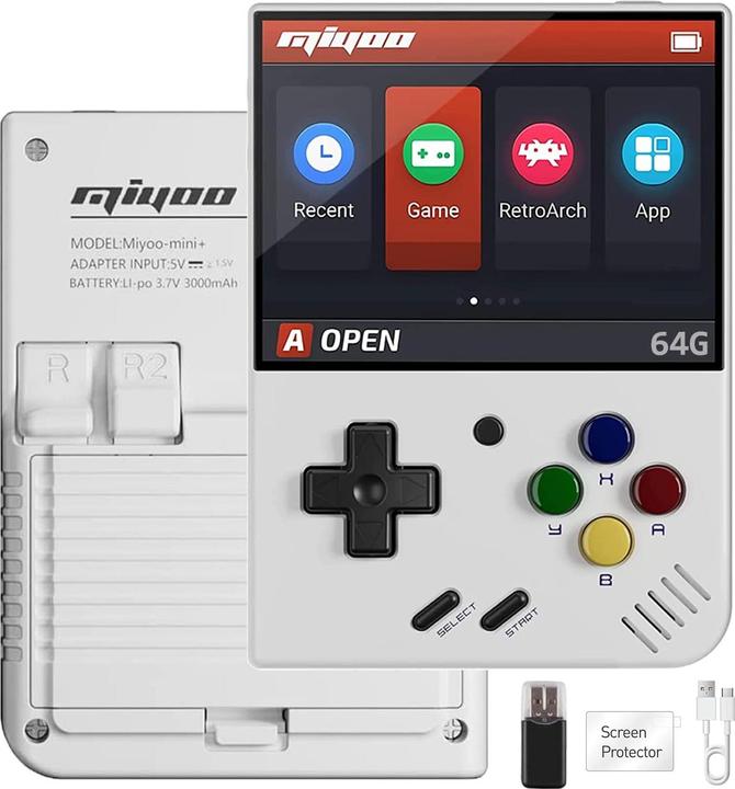 Actual product image Miyoo Mini Plus Retro Gaming Console with 128GB incl. 28000 pre-installed games