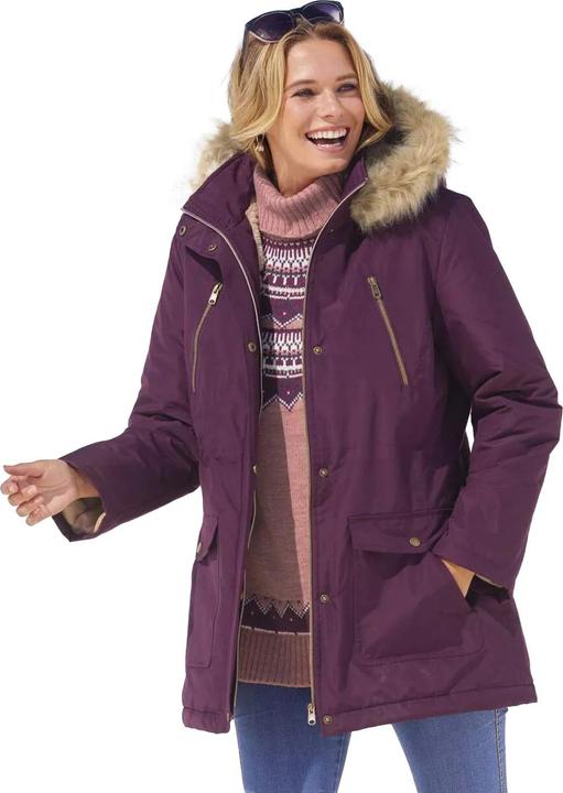Produktbild Atlas For Women MicrotechParka mit Kapuze und WebpelzFutter (M)