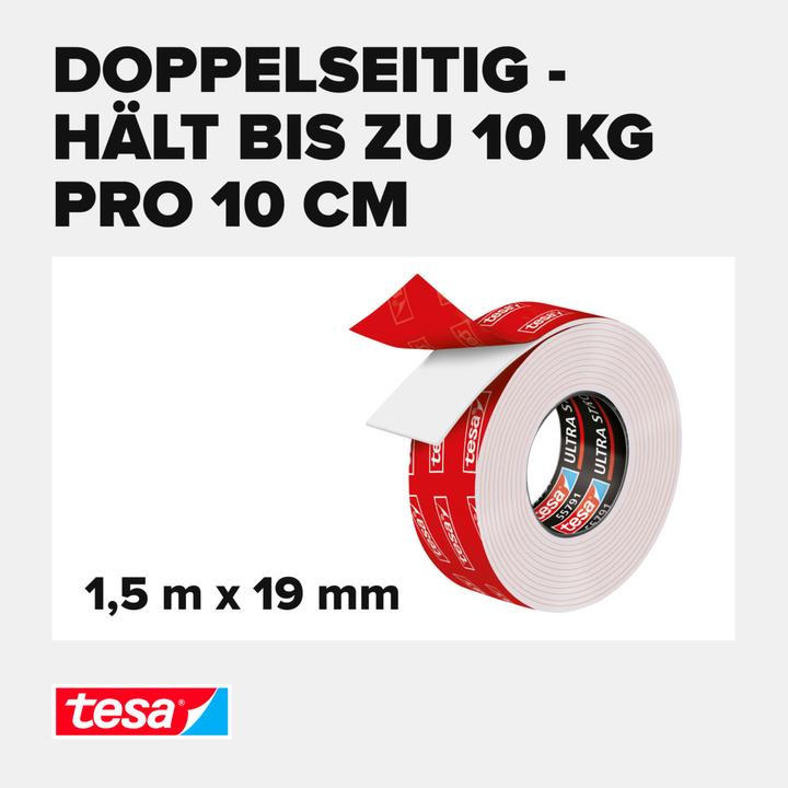 Image du produit tesa Powerbond mounting tape Ultra Strong (19 mm)