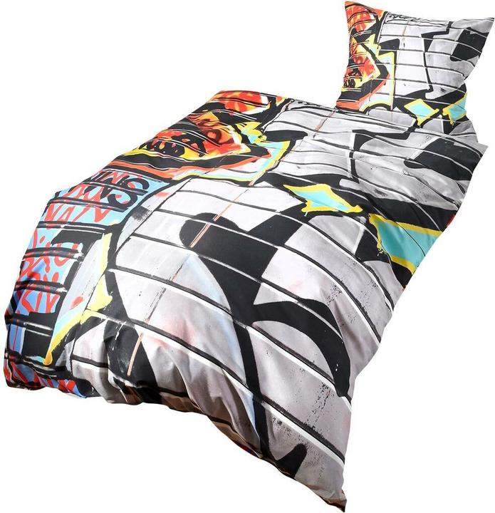Actual product image BettwarenShop Graffiti (Bedding set, 155 x 220 cm, 80 x 80 cm)