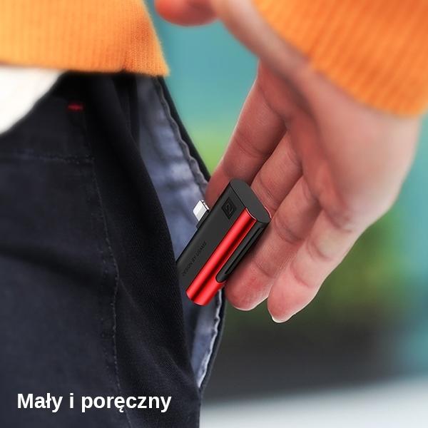 Immagine prodotto Usams Carrello SD/microSD ze złączem lightning czerwony/red SJ430DKQ02 (US-SJ430) (Lightning)