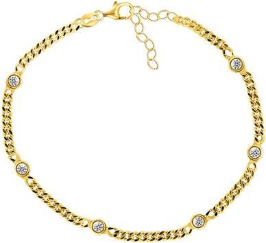 Image du produit Brilio Argent - bracelet moderne plaqué or avec zircons BRC44Y
