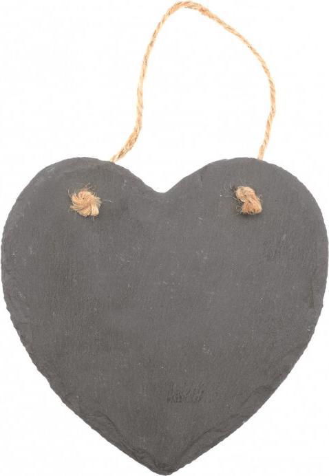 Actual product image Glorex Slate Stone with Hanger Heart
