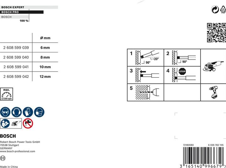 Produktbild Bosch Professional Zubehör PRO Ceramic dry X-Lock Bohrkronen-Set, 6 x 30, 8 x 30, 10 x 30, 12 x 30 mm, 4-tlg. (6, 8, 10, 12 mm)