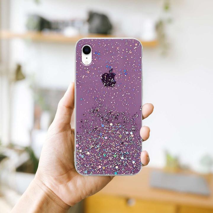 Actual product image Cadorabo TPU cover sparkling glitter (Apple iPhone XR)