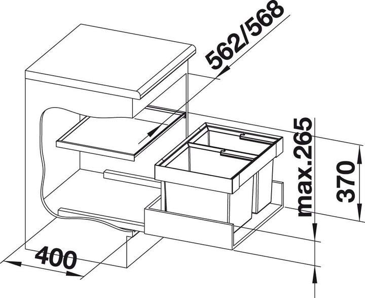 Actual product image Blanco Flexon II 60/2 (49 l)
