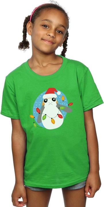 Image du produit Star Wars - T-shirt THE LAST JEDI PORG CHRISTMAS LIGHTS - Fille (116)