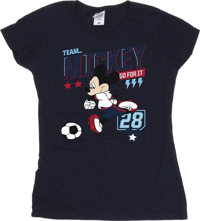 Immagine prodotto Disney Mickey Mouse Team Mickey Football Maglietta Donna (S)