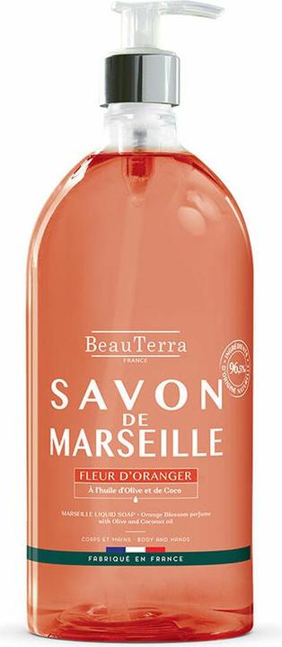 BeauTerra Flüssigseife Marseille Orangenblüte (Flüssigseife, 1000 ml)
