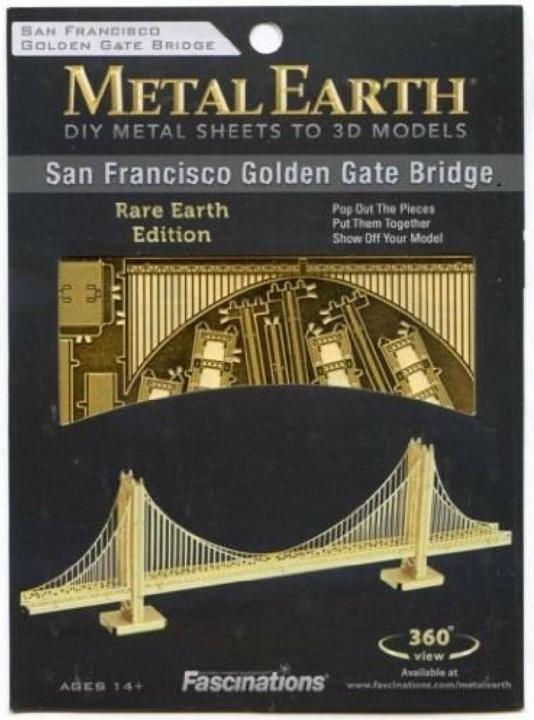 Actual product image Metal Earth Golden Gate Bridge (Golden Model)