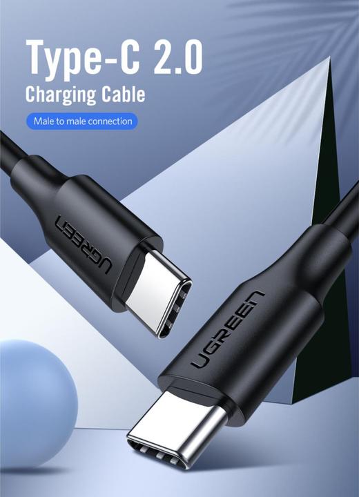 Actual product image Ugreen USB-C Power Delivery QC 3.0 20V 3A 60W (2 m, USB 2.0, 20 W)