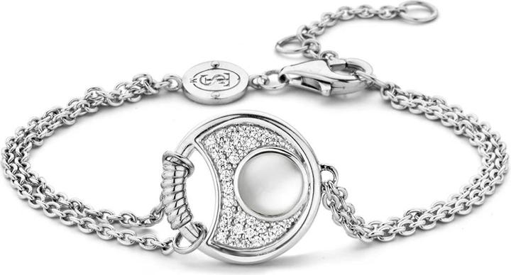 Produktbild Ti Sento Milano Armband mit Perlmutt und Zirkonia 2881MW (20 cm, 925 Sterling Silber)