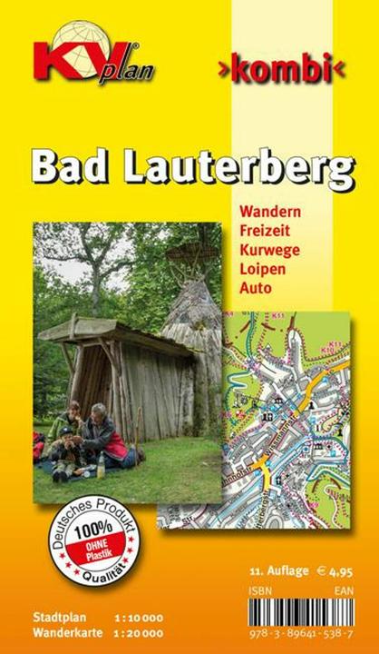 Actual product image Bad Lauterberg, KVplan, Wanderkarte/Freizeitkarte/Stadtplan, 1:20.000 / 1:10.000