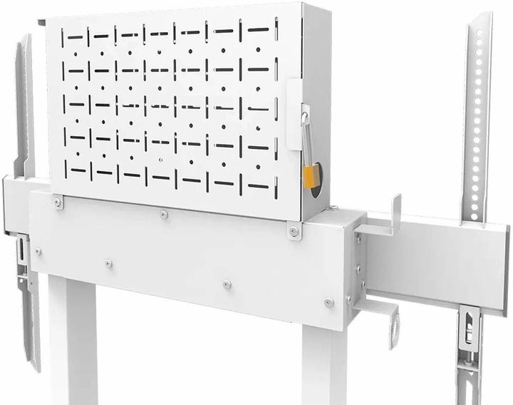 Immagine prodotto Neomounts Supporto da parete motorizzato con scatola di immagazzinaggio da 10 cm Ruote VESA 100x100 fino a (100", 110 kg)