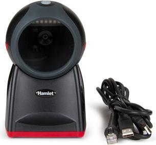 Produktbild Hamlet HBCS-2D360 Barcodeleser Feststehender Barcodeleser 1D/2D CMOS Schwarz (1D-Barcodes, 2D-Barcodes)