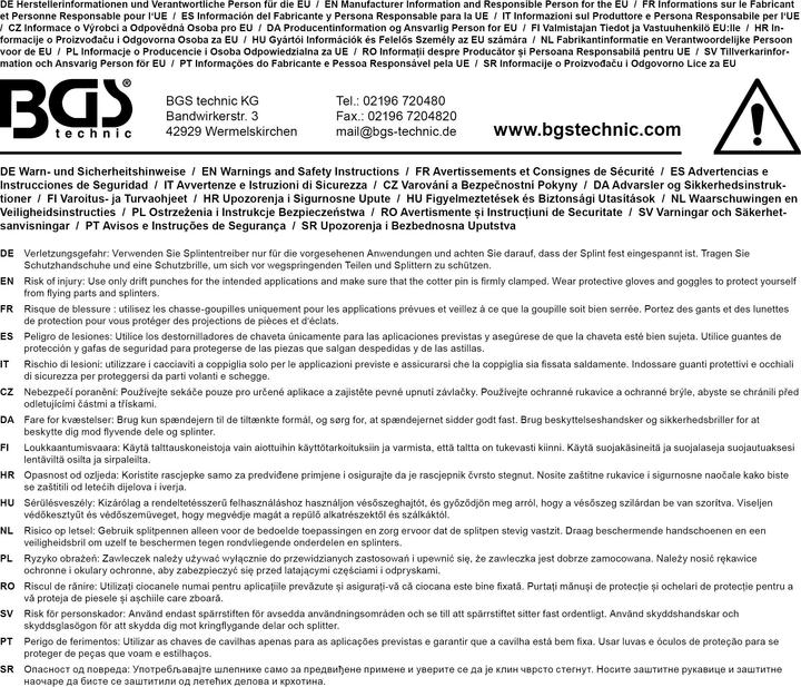 Produktbild BGS Splintentreiber-Satz 200 mm 3 - 10 mm 6-tlg. (200 mm)