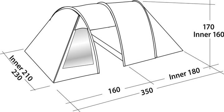 Immagine prodotto Easy Camp Galaxy 301 (Tenda a tunnel, 6.60 kg, 3 persone)