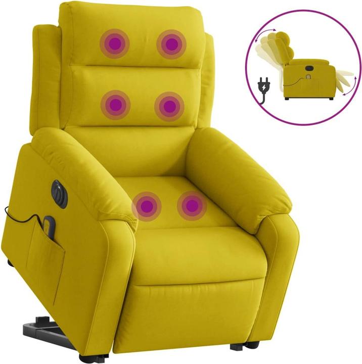 Produktbild VidaXL Massagesessel mit Aufstehhilfe Elektrisch Samt