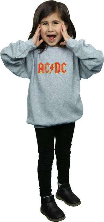 Actual product image AC/DC Girls Distressed Red Logo Sweatshirt (128)