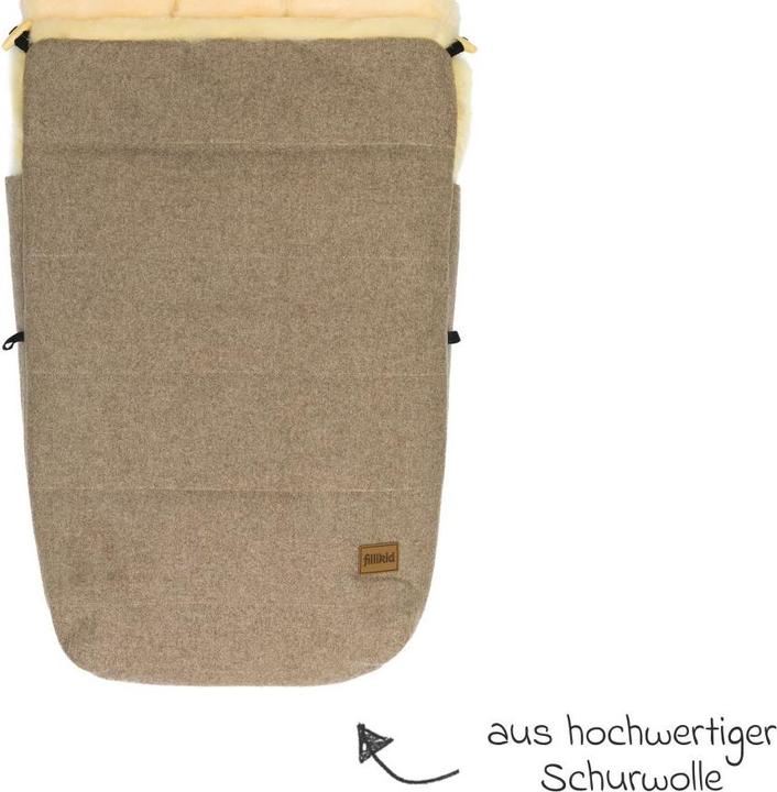 Produktbild Fillikid Fusssäcke für Kinderwagen & Buggys Lammwoll-Fusssack Makalu Wool für Buggy, Sport-