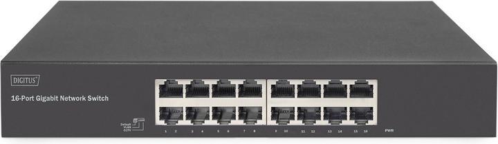 Actual product image Digitus 16-Port Gigabit Switch, 19 inch, Unmanaged (16 Ports)