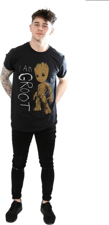 Image du produit - T-shirt GUARDIANS OF THE GALAXY AM GROOT SCRIBBLES - Homme (4XL)