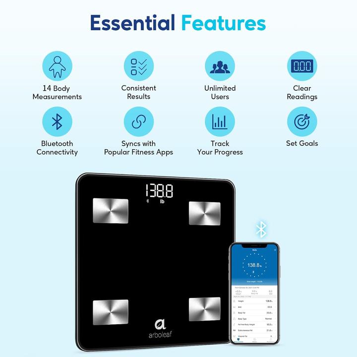 Actual product image Arboleaf Digital body fat scale (180 kg)