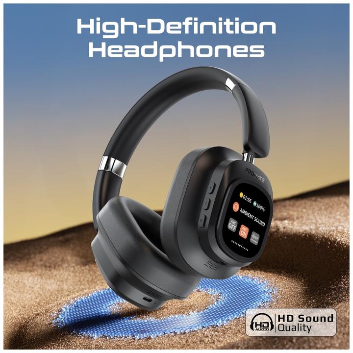 Image du produit ProMate VuTune Casque ANC avec contrôleur (ANC, 50 h, Sans fil, Filaire)