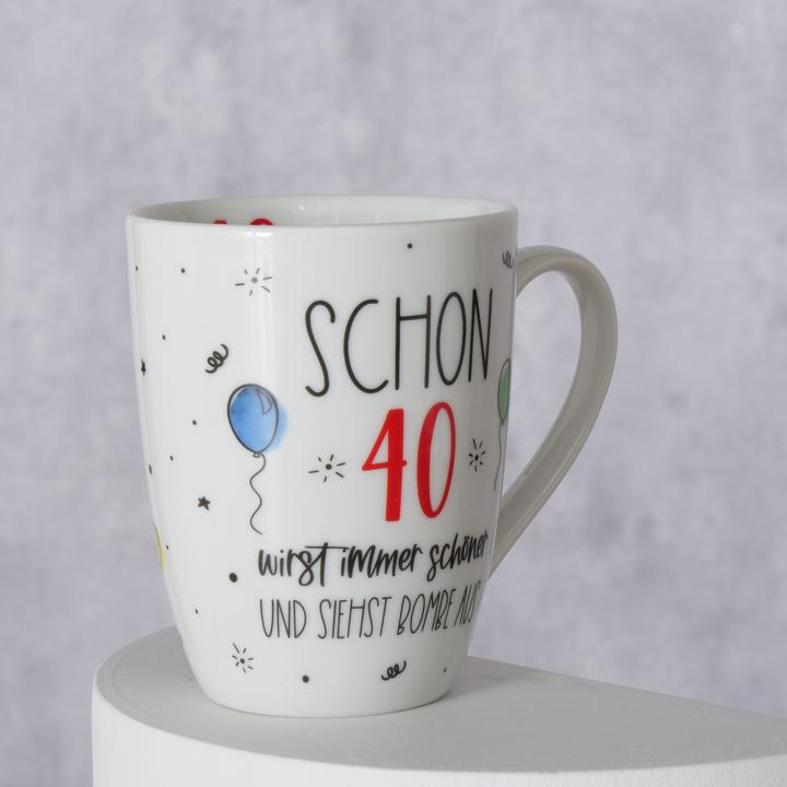 Immagine prodotto Magni Tazza di compleanno 40 bianca 330ml (330 ml, 1 x)