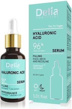 Delia Cosmetics Hyaluronic Acid Serum Anti-Aging Moisturizing Treatment for All Skin Types 30ml (30 ml)