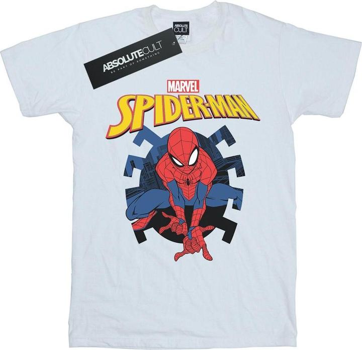 Immagine prodotto Spider-Man Web Shooting Emblem Logo Maglietta Uomo (XXL)