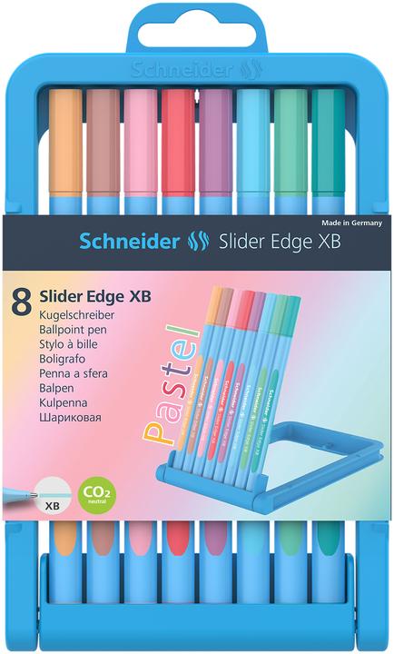 Actual product image Schneider SLIDER - EDGE - Ballpoint pen (Lilac, Ocean, Flamingo, Baby Blue, Blush, Rose, Mint, Peach, 8 x)