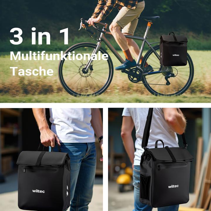 Produktbild Wiltec Gepäckträgertasche (22 l, Gepäckträgertasche)