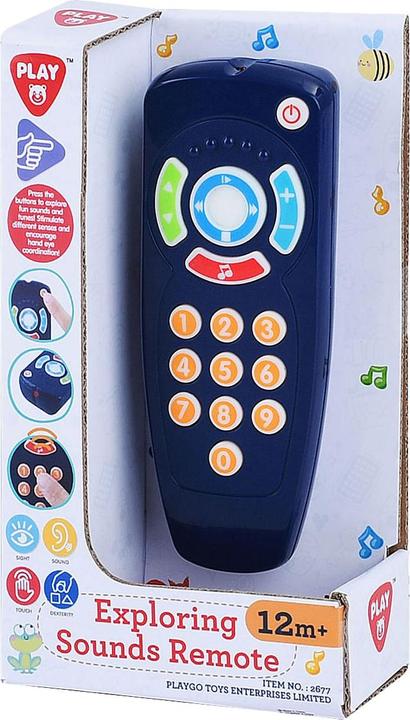 Actual product image Play the baby remote control with Sound Blue