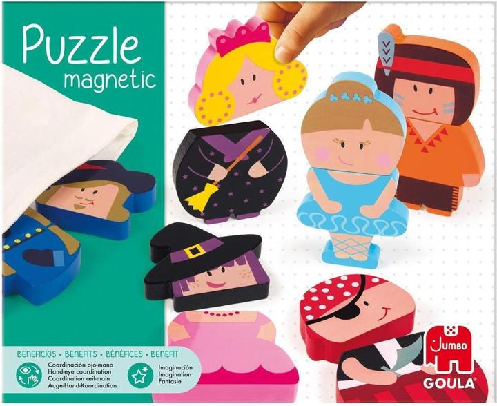 Actual product image Goula Magnetic puzzle characters (12 pieces)