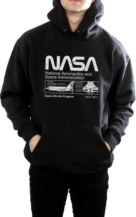 Immagine prodotto Nasa Felpa da uomo con cappuccio Space Shuttle (L)