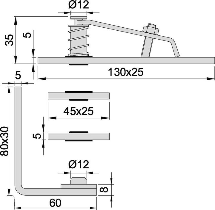 Produktbild Kws Dreh-Zapfenbänder (Zimmertür, Eingangstür, Holztür, Balkontür, Indoor)