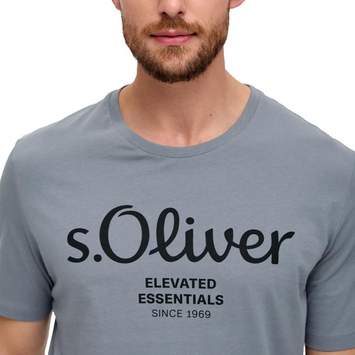 Actual product image S.Oliver T-Shirt Casual Bequem sitzend Logo T-Shirt (XL)