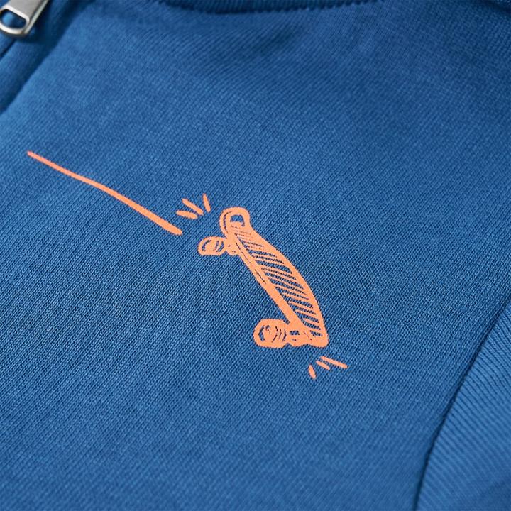 Image du produit VidaXL Sweat à capuche enfant bleu 128,Composition : 80% coton. 20 (128)